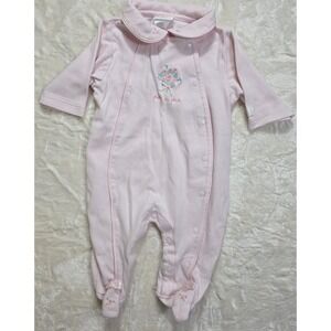Vintage Y2K Carter's Classics Pink Footed Sleeper 0-3M Floral Baby Girl